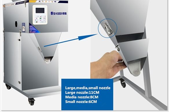 Máquina automática electrónica de pesaje y llenado de 999g/1500g/3000g/5000g para polvo de partículas
