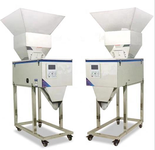 High Quality 100-3000g Semi Automatic Granule/Powder/Rice/Coffee/Spice Weighing Filling Machine with Big Funnel