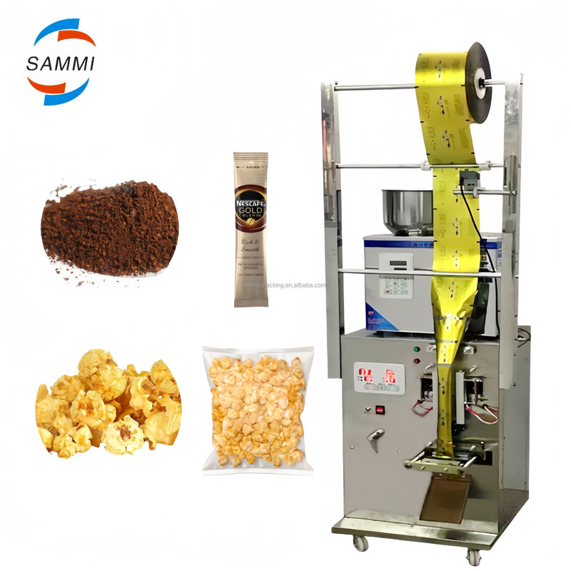 Máquina de embalaje de café granular profesional y altamente eficiente 3 en 1 / máquina de embalaje de polvo de especias
