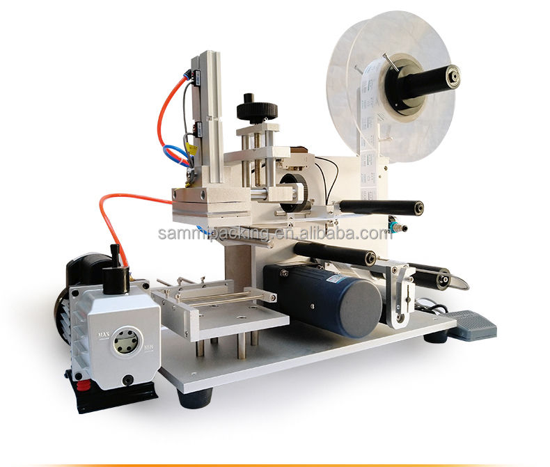 Nueva máquina de etiquetado de cajas con esquinas envolventes semiautomática plana autoadhesiva