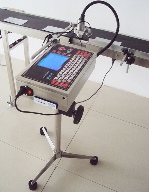 Impresora de inyección de tinta CIJ industrial para marcador de cable de alambre de botella, codificación de fecha de huevo, máquina de impresión de logotipos