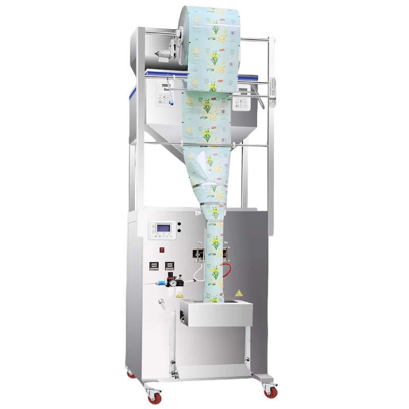 2025 Venta caliente 200-2000g Máquina de embalaje de pesas multifunción de doble cabeza para frutos secos Cereales Azúcar con CE