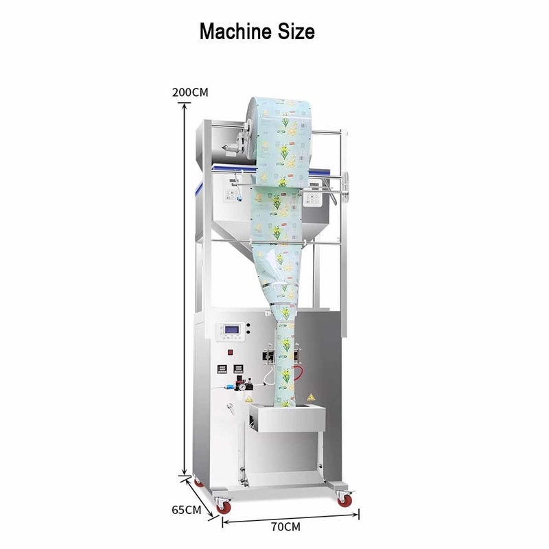 2025 Nueva llegada Máquina de embalaje automática de alimentos secos Mayor capacidad para el sellado posterior Máquina de embalaje para granos Bolsa de especias
