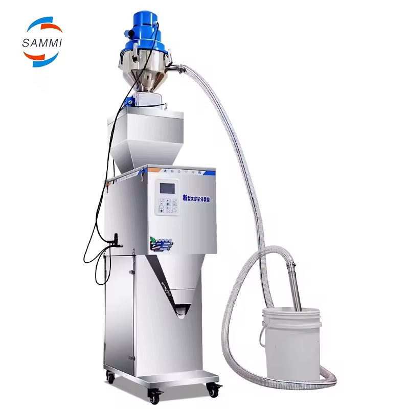 50-3000g Pesadora Máquina de llenado para gránulos Nueces de grano de té con autoaspiración