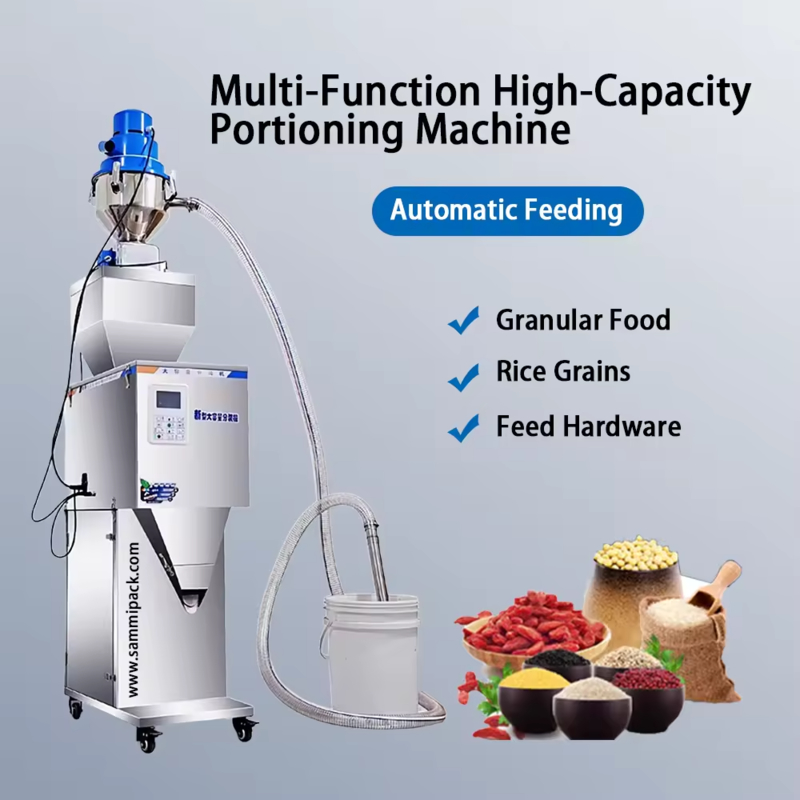 New Arrivals Multi-Function Automatic Feeding 50-3000g Rice Powder Filling Machine Weighing and Packaging for Food Commodity