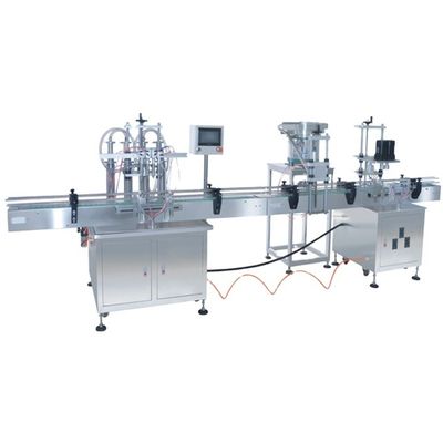 Máquina automática de rótulo de botellas para el llenado de líquido, tapa y etiquetado