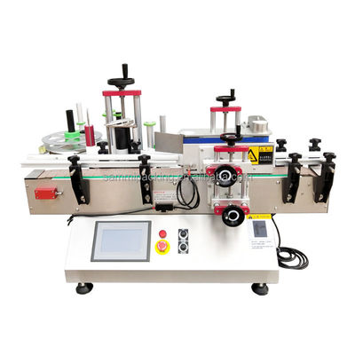 Máquina automática de etiquetado de botellas redondas de mesa para frascos de vidrio
