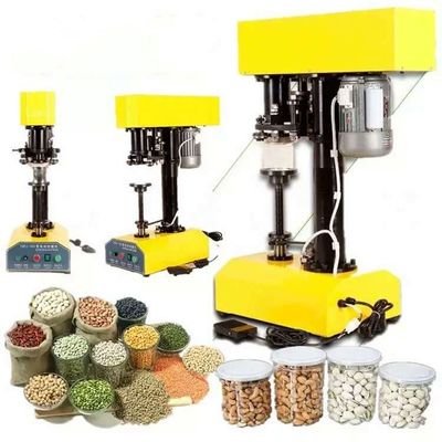 Máquina semiautomática eléctrica de coser latas de lata para latas de bebidas