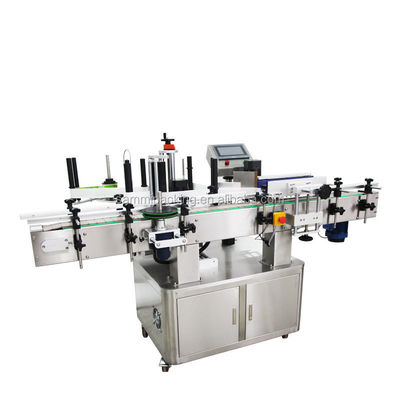Máquina automática de etiquetado de botellas de vidrio de bebidas redondas irregulares poligonales hexagonales