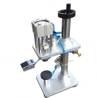 Máquina automática neumática para recortar botellas de perfumes para prensa de tapa metálica