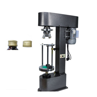 Máquina de tapón de cuerda semiautomática de alta precisión para botellas de vino y whisky tapa de aluminio