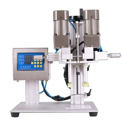 Máquina de tapa de botellas semiautomática de mesa con accionamiento neumático