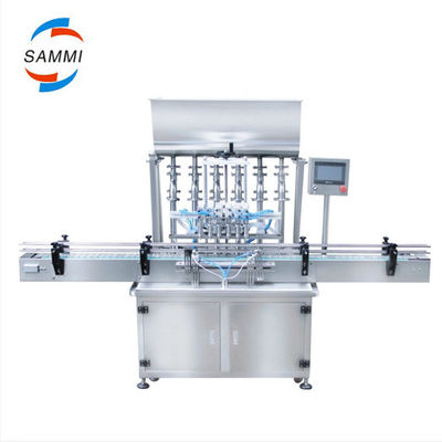 Lavadora de botellas de jugo lineal máquina de llenado y tapón automática con boquilla de 4 cabezas