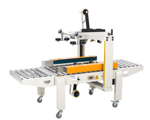 Máquina de sellado vertical de 240w, caja de caja semiautomática, cinta de embalaje, cartón, máquina de sellado