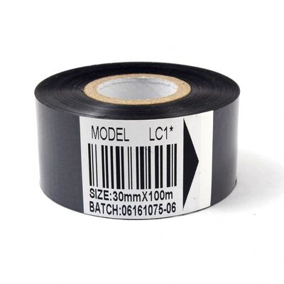 Envases negros Consumables, código de fecha cinta de estampado en caliente 30 mm × 100 m