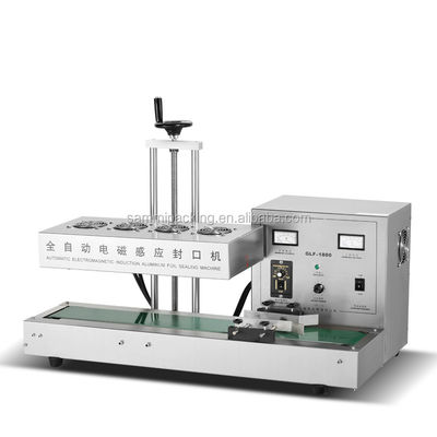 Máquina de sellado térmico de inducción continua automática de acero inoxidable GLF-1800