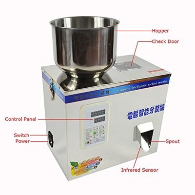 Máquina semiautomática de pesaje de té para el relleno de granos de semillas en polvo