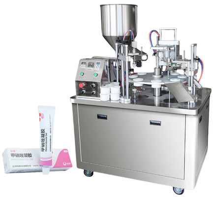 Máquina de sellado automático de llenado de tubos de plástico para la crema cosmética para el rostro crema de pomada tubo