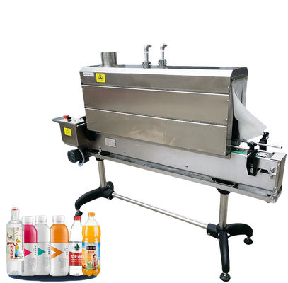 Máquina de etiquetado automática de botellas de calefacción de manga encogida Aplicador de manga encogida con túnel de vapor
