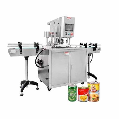 Máquina automática de sellado y tapado de mesa para latas de leche en polvo, pintura, bebidas, alimentos, sardinas y atún