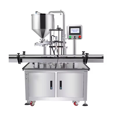 Máquina llenadora de líquidos pastosos con bomba de rotor servo totalmente automática y fácil operación para miel, líquidos viscosos, mantequilla de maní y ketchup