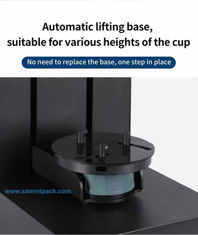 Máquina selladora eléctrica de latas de aluminio y metal plástico para tiendas de té con leche y té de burbujas, sellado térmico 2