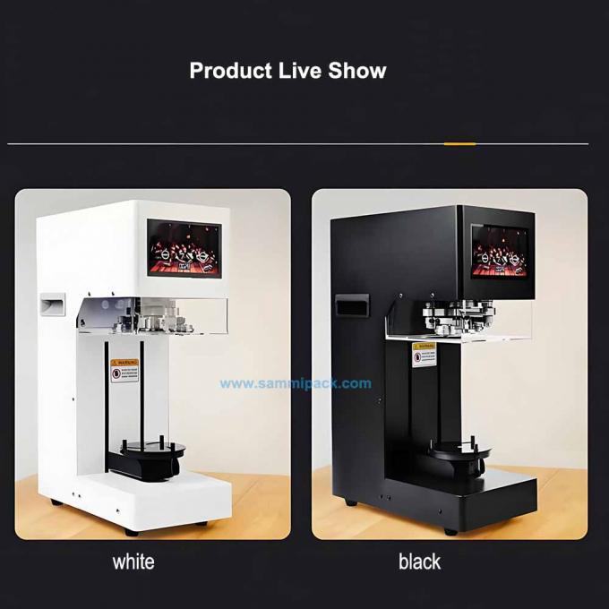 Máquina selladora eléctrica de latas de aluminio y metal plástico para tiendas de té con leche y té de burbujas, sellado térmico 3