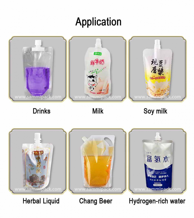 Máquina de Llenado y Sellado Semi Automática de Bolsas con Boquilla para Líquidos de 220V con Dos Boquillas y Soporte 1