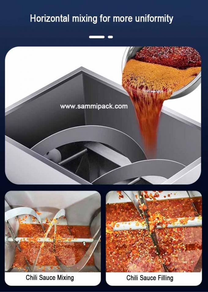 Máquina de embalaje de bolsas automática multifuncional de pasta de tomate, ketchup líquido, pasta y bolsas automática 6