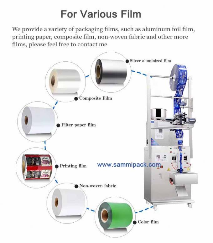 500 gramos de Yerba Mate Gránulos Máquina automática de embalaje de especias para agua zumo aceite té latas de plástico bolsas médicas 2