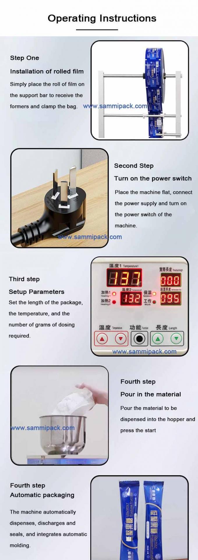500 gramos de Yerba Mate Gránulos Máquina automática de embalaje de especias para agua zumo aceite té latas de plástico bolsas médicas 6