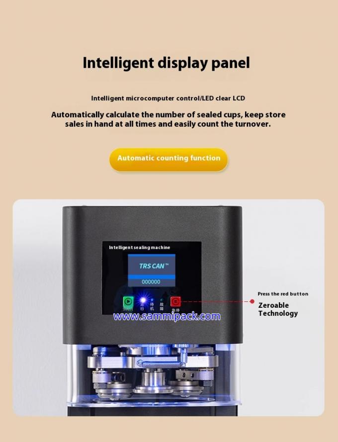 Máquina selladora de latas para leche en polvo enlatada para mascotas semiautomática de trabajo fácil, selladora de latas manual 4