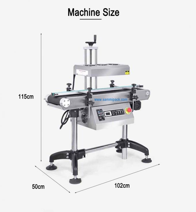Máquina de sellado por inducción automática vertical continua de alta eficiencia para latas de bebidas barriles de papel de aluminio 2