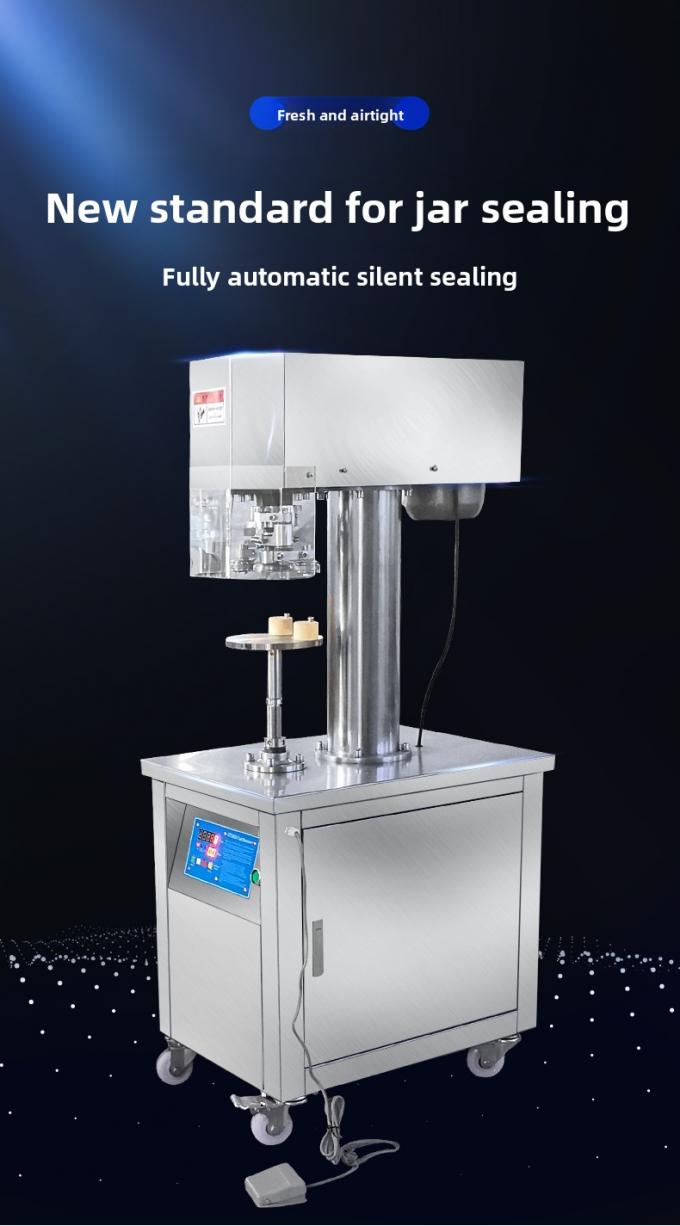 Selladora vertical de latas de hojalata comercial semiautomática para latas de plástico y aluminio 0