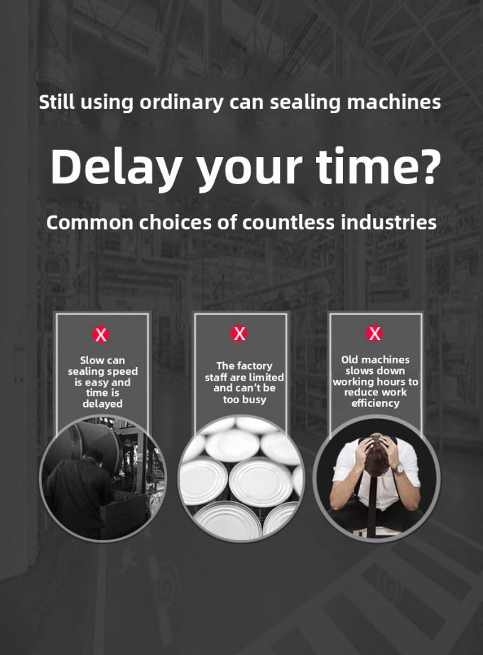 Selladora vertical de latas de hojalata comercial semiautomática para latas de plástico y aluminio 2