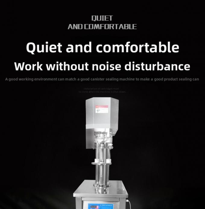 Selladora vertical de latas de hojalata comercial semiautomática para latas de plástico y aluminio 5