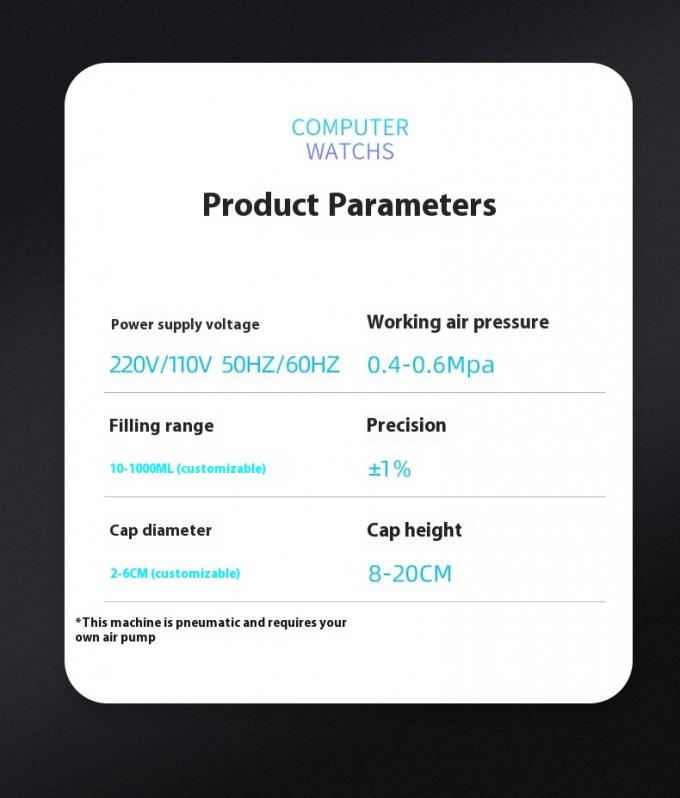 Máquina de recubrimiento de líquido de bomba magnética de escritorio automática de alta velocidad de 4 cabezas para bebidas de agua 6