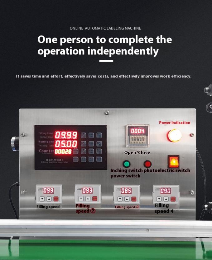 Máquina de Llenado de Líquidos con Bomba Magnética de Cuatro Cabezales y Precio de Fábrica Personalizado para Jugos, Bebidas y Leche, Llenado Pequeño 2