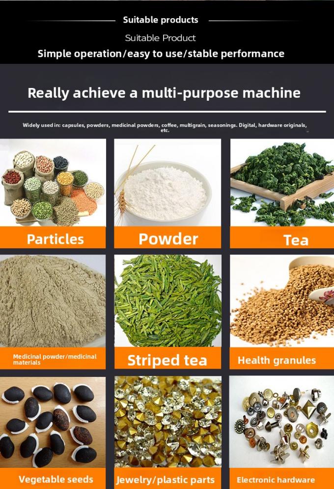 Máquina envasadora multifuncional totalmente automática para palomitas de maíz, patatas fritas y harina de frutos secos 9