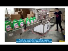 línea automática de máquinas de llenado de líquido