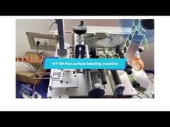Máquina de etiquetado de superficie plana MT-60 para tapas de botellas de alta precisión