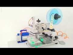 Máquina semiautomática de etiquetado de botellas planas de buena calidad, máquina de embalaje con codificador