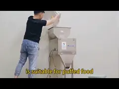 Máquina de embalaje de fritas de plátano y nueces mezcladas doble cabeza para el embalaje de pesaje